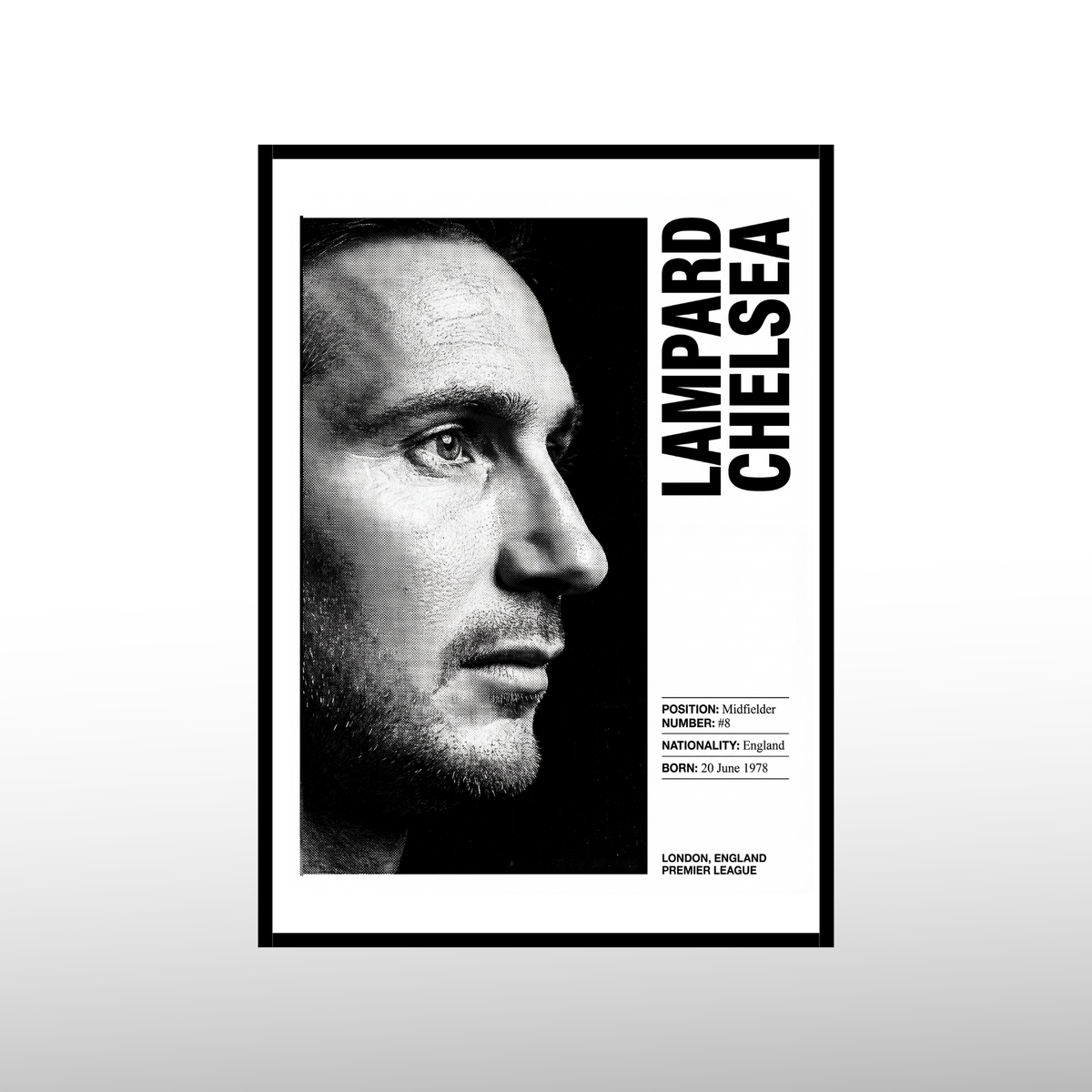 Frank Lampard - Monochrome Edition Poster