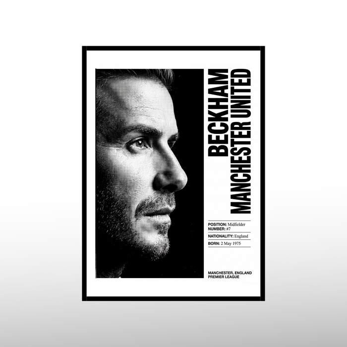 David Beckham - Monochrome Edition Poster
