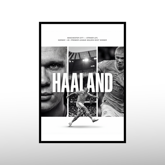 Erling Haaland - Collage Edition Poster