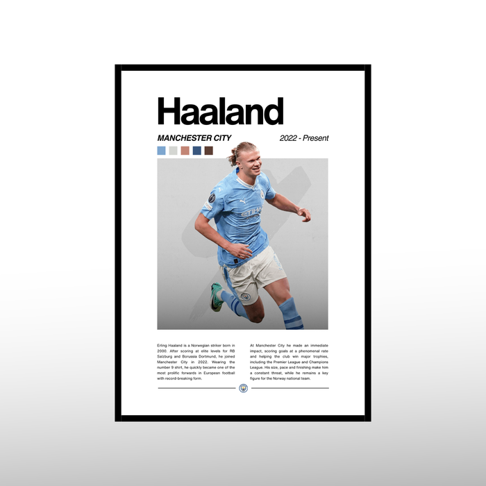 Erling Haaland - Cover Edition Poster