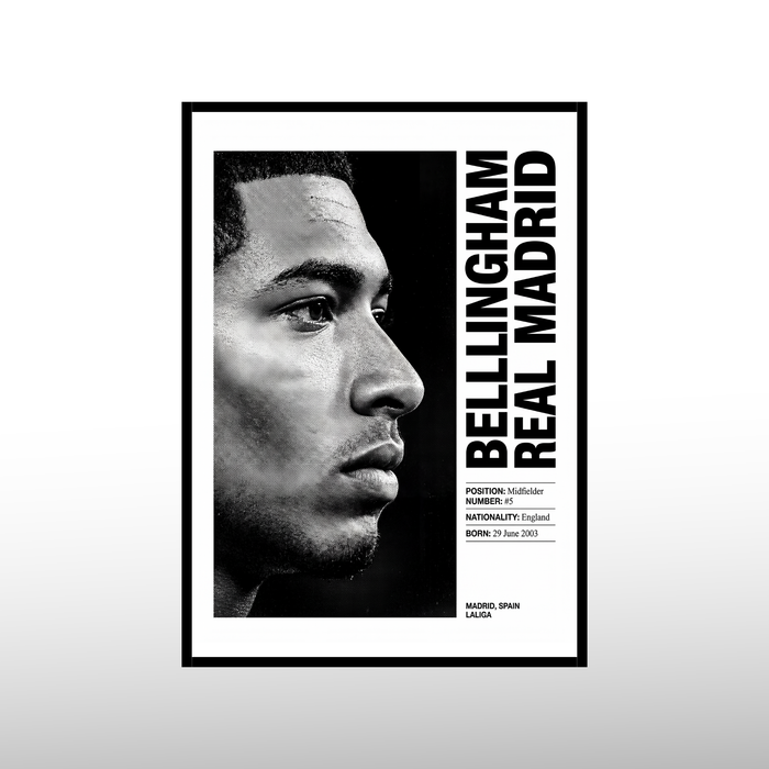 Jude Bellingham - Monochrome Edition Poster