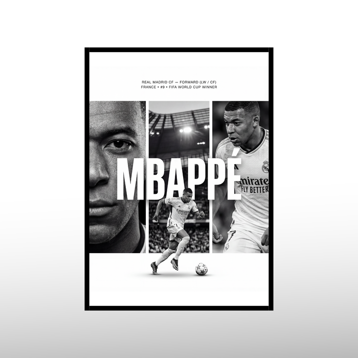 Kylian Mbappe - Collage Edition Poster