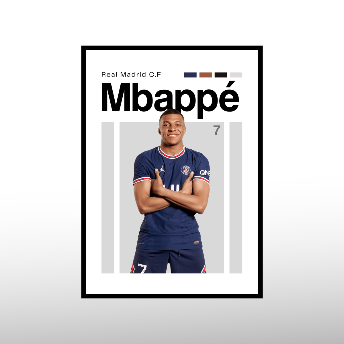 Kylian Mbappe - Cover Edition Poster