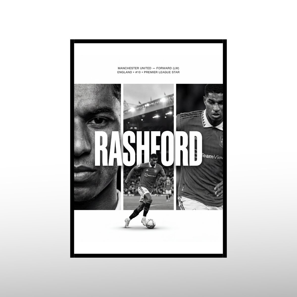 Marcus Rashford - Collage Edition Poster
